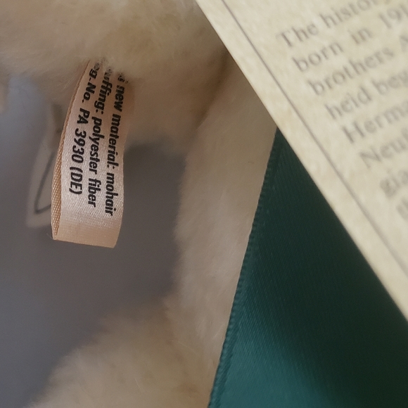Vintage "Rare" Limited Edition Hermann Bavarian Edelweiss Mohair Teddy Bear #606 - Picture 10 of 16